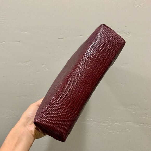 Handmade Genuine Embossed Leather Wooden Frame Clutch/Crossbody/Evening Bag - Picture 13 of 14